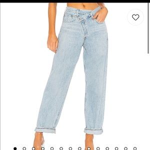 Agolde criss cross upsized jeans